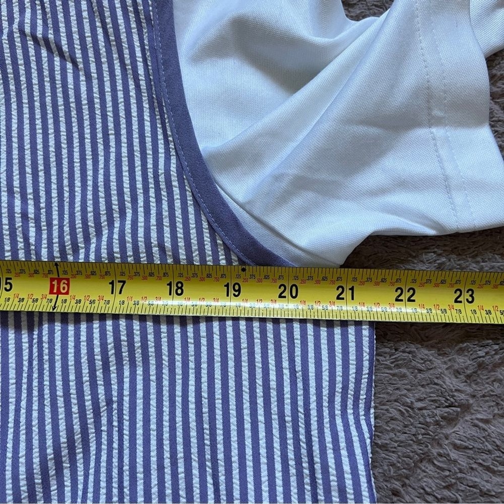 NWOT Vintage TAG‎ 80's Striped Padded Shoulder Shirt Unisex Size M - Picture 4 of 9